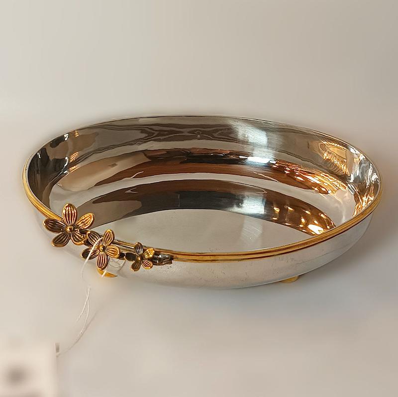 ظرف اردو استیل برنج هندی گل