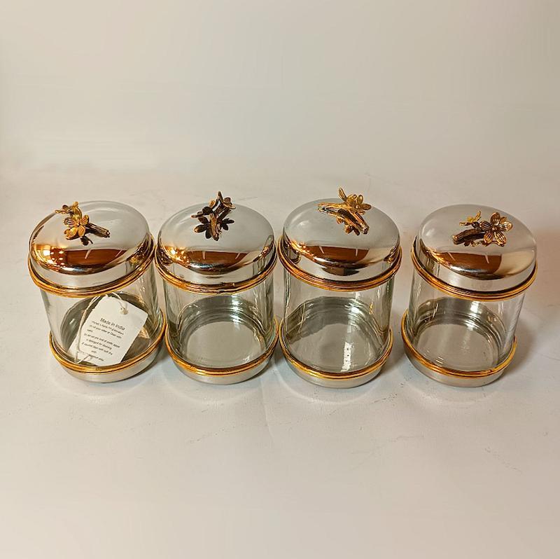 بانکه شیشه ای ست چهارتایی 