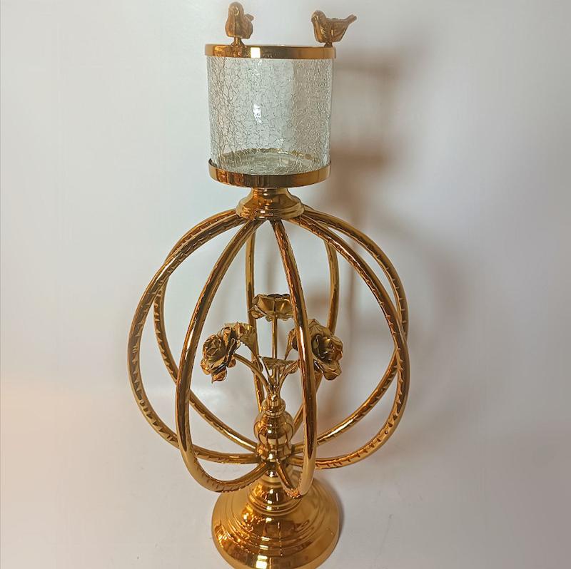 شمعدان قفسی ۴۰۵۲ طلایی