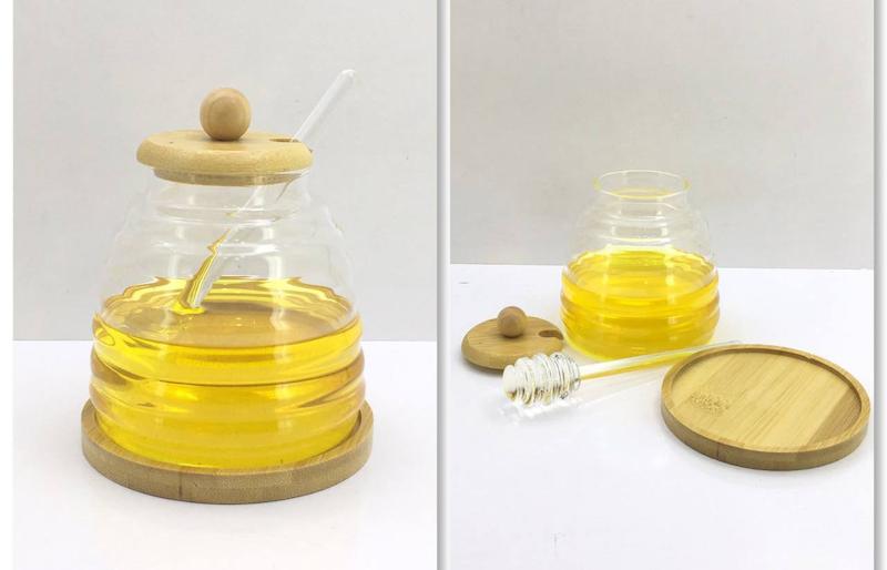 عسل خوری پیرکس بامبو خارجی سایز بزرگ کد 3734