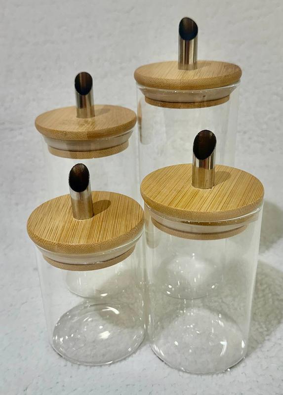 شکر ریز پیرکس ایرانی درب بامبو سرریز استیل