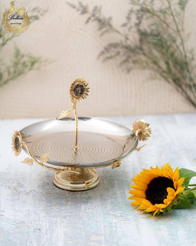 شیرینی خوری استیل آفتابگردان 