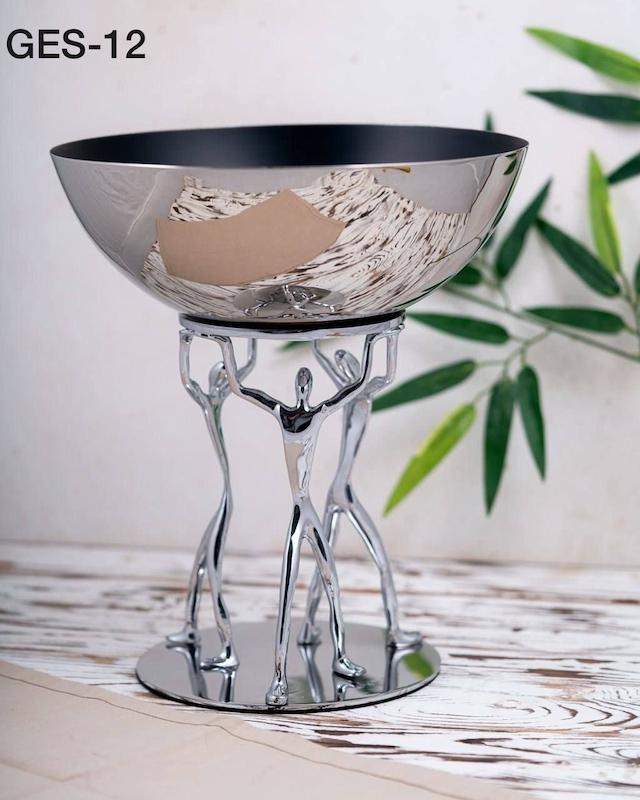 میوه خوری قدح مدل ژستو برنجی کد ۱۲