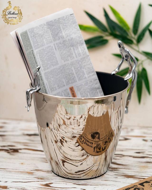 سطل زباله مدل ژستو برنجی