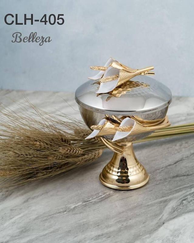 قندان مدل شیپوری برنجی