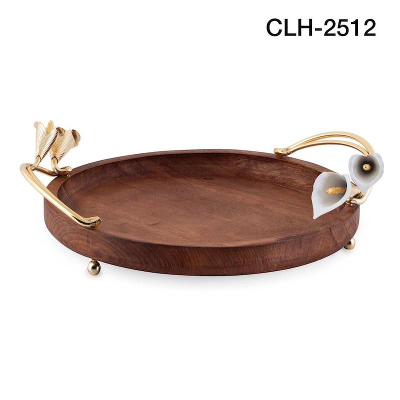 سینی گرد چوبی کد 2512