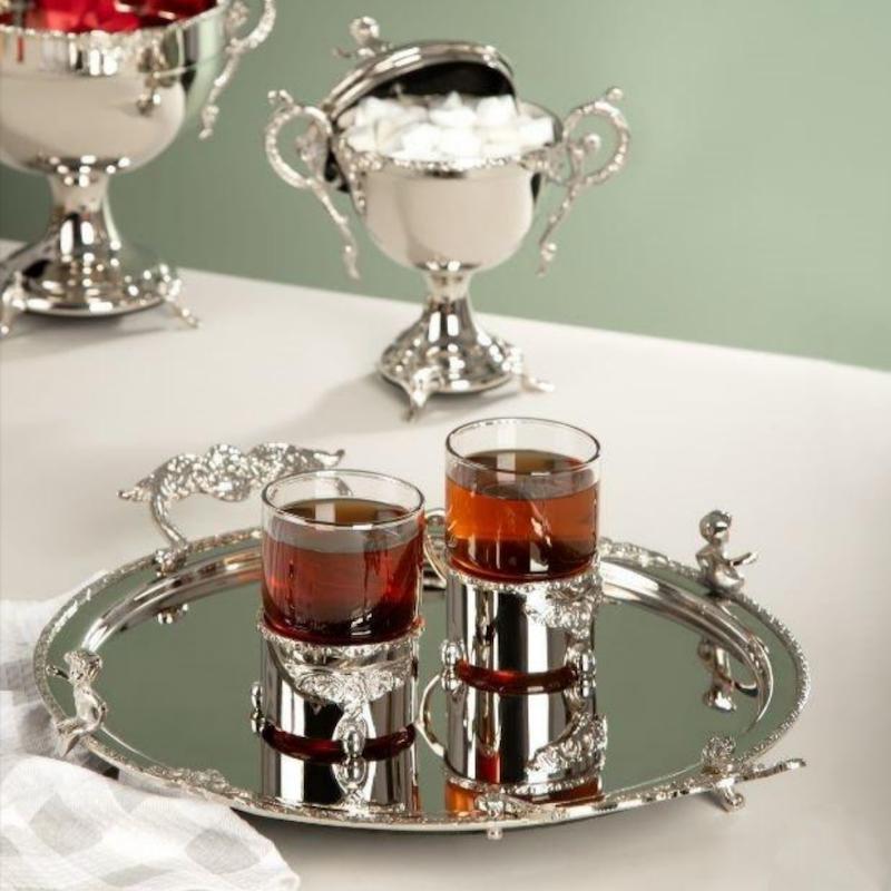 انگاره یا لیوان فرشته نقره ای 