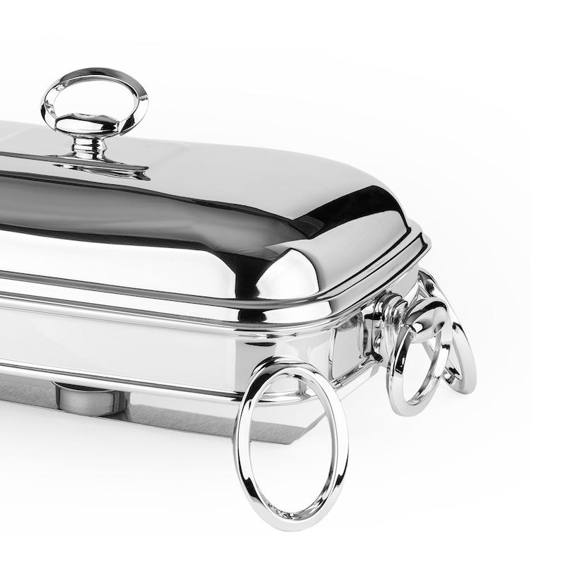 سوفله مستطیل لنین سایز متوسط نقره ای برند راکلند