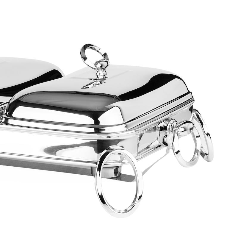 سوفله مستطیل دوقلو لنین کوچک نقره ای برند راکلند