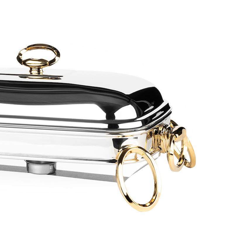 سوفله مستطیل لنین سایز بزرگ طلائی برند راکلند