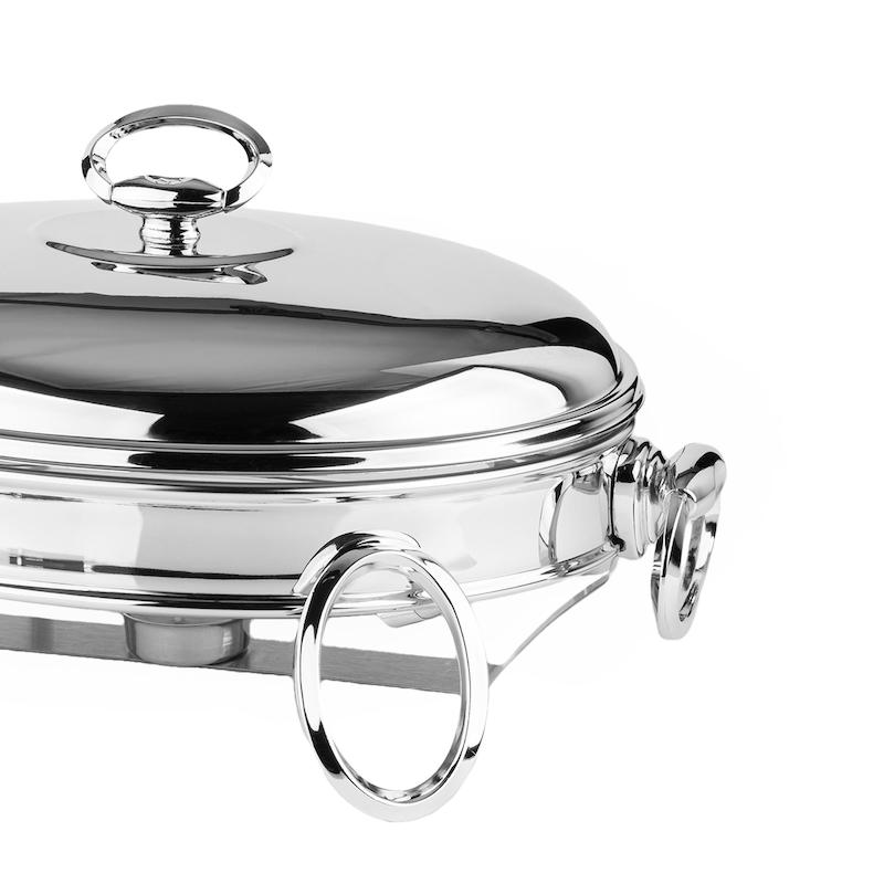 سوفله بیضی لنین سایز متوسط نقره ای برند راکلند