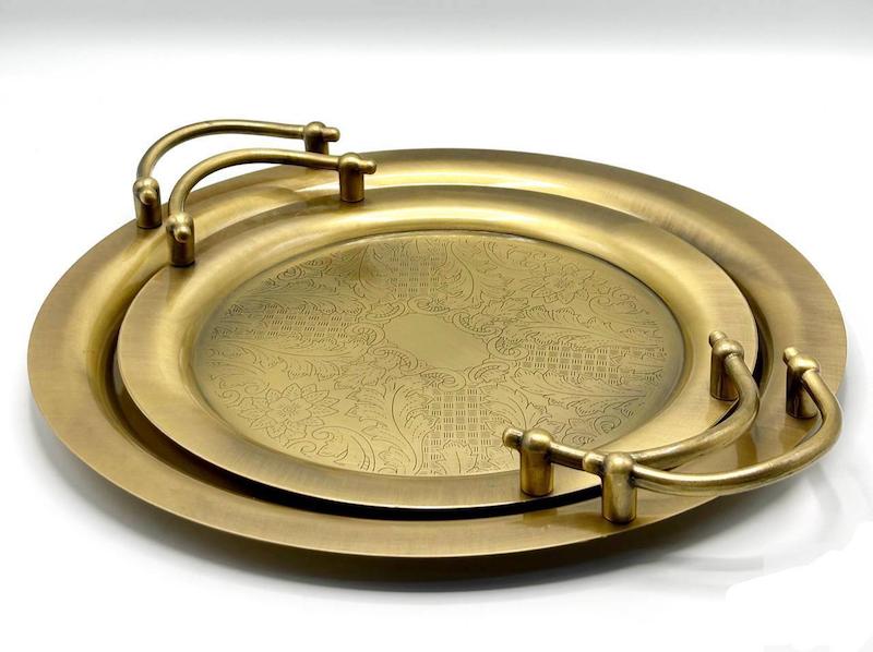 سینی پذیرایی برنجی