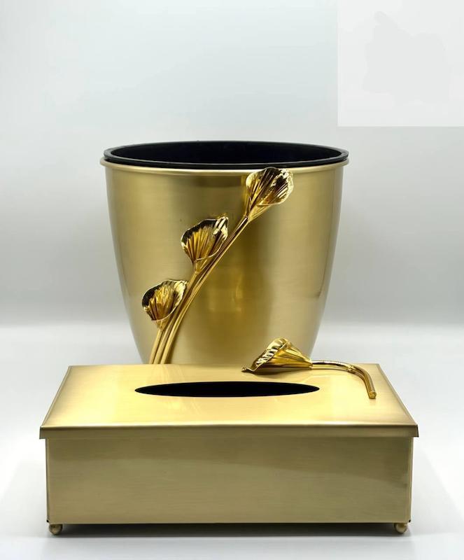 سطل و جادستمال گل ارکیده 