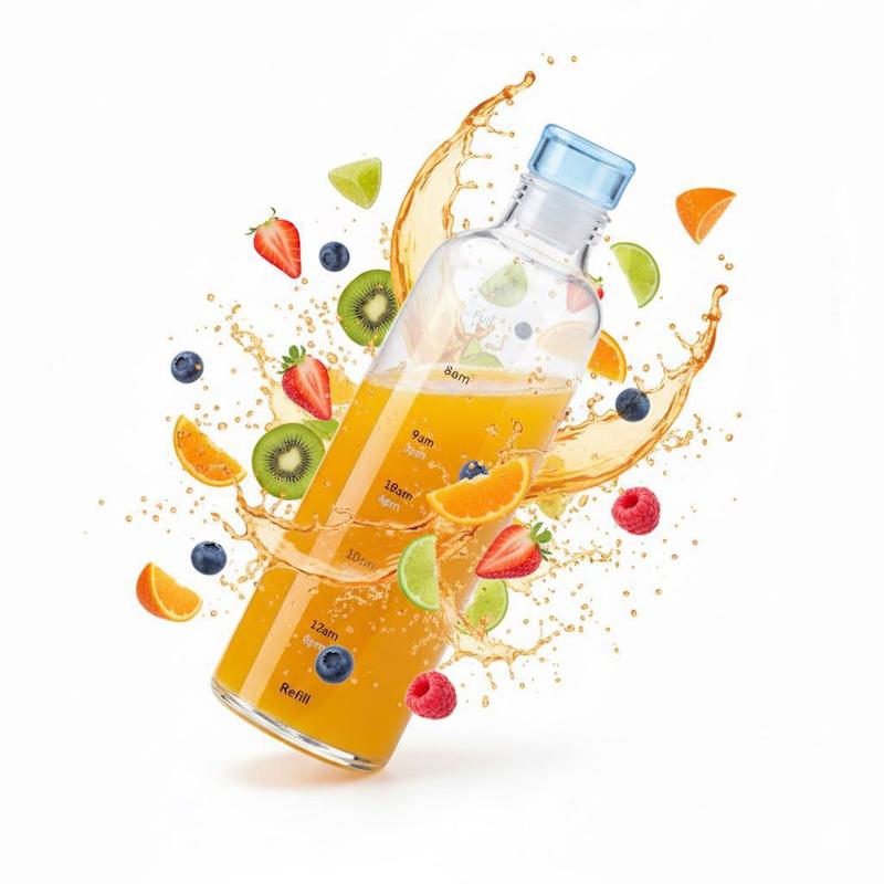 بطری آب پیرکس آبی 