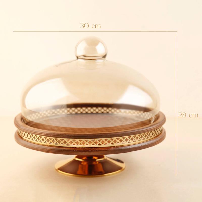 کیک خوری بزرگ چوبی مدل خشتی