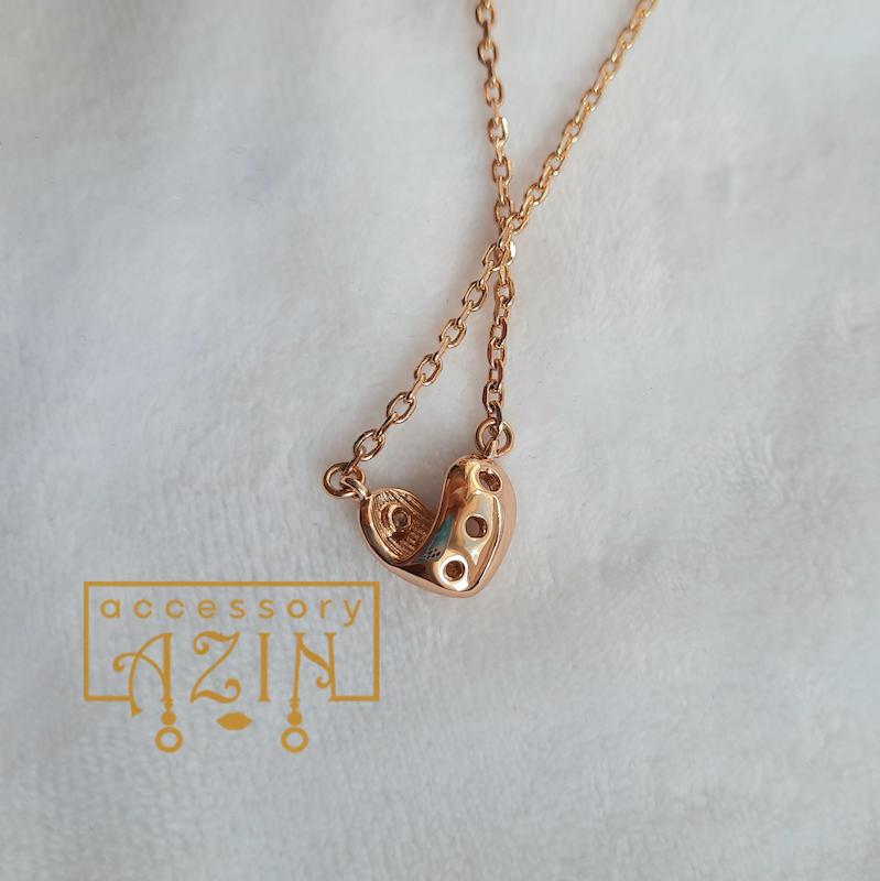 گردنبند قلب تو خالی برند ژوپینگ