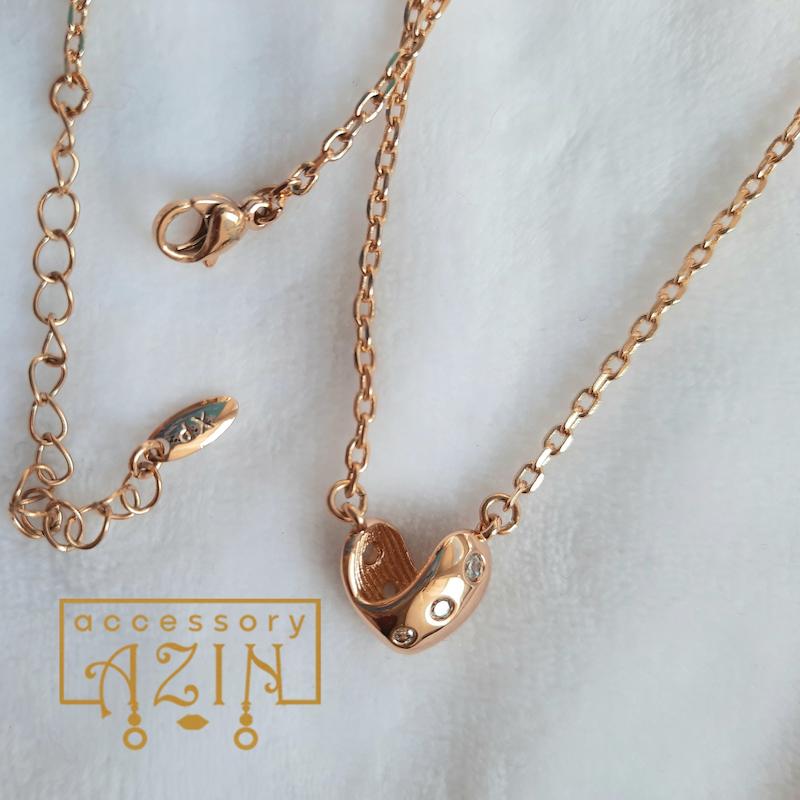 گردنبند قلب تو خالی برند ژوپینگ