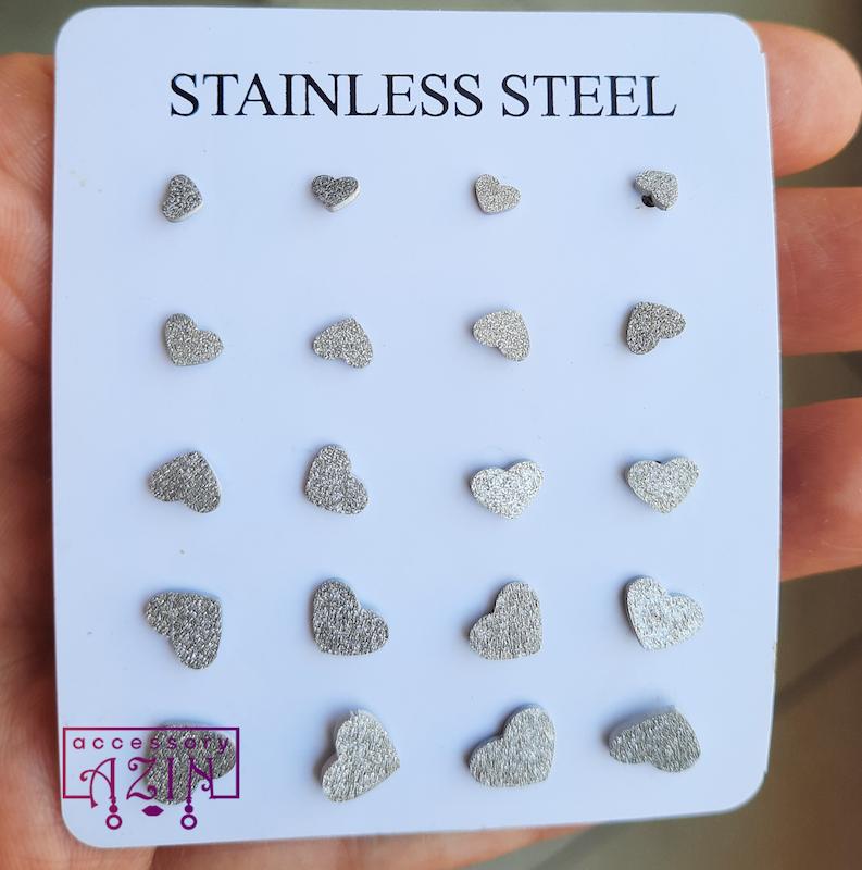 گوشواره استیل میخی شن پاش