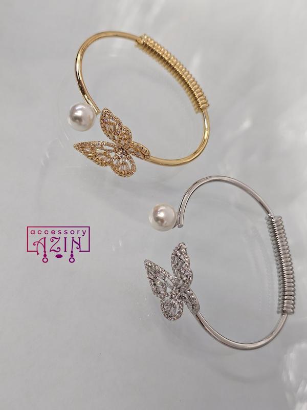 دستبند جواهری پروانه