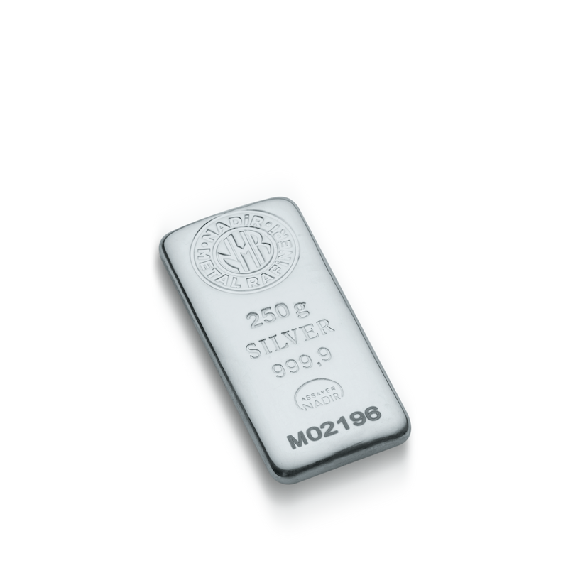 شمش نقره ۲۵۰ گرمی