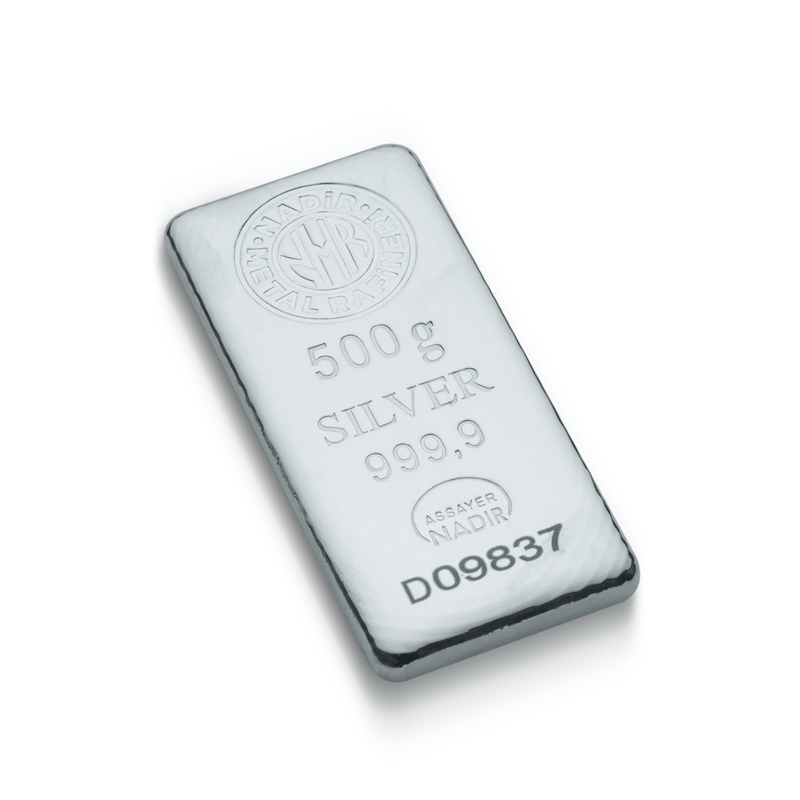 شمش نقره ۵۰۰ گرمی