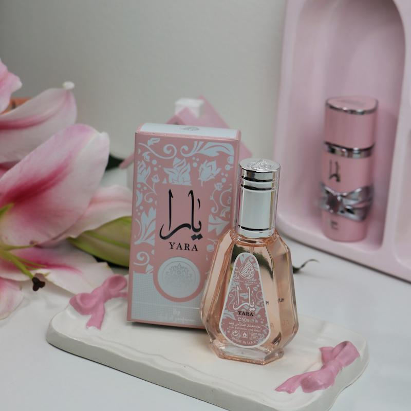 عطر ادکلن یارا صورتی شرکت ارض الزعفران  50 میل 