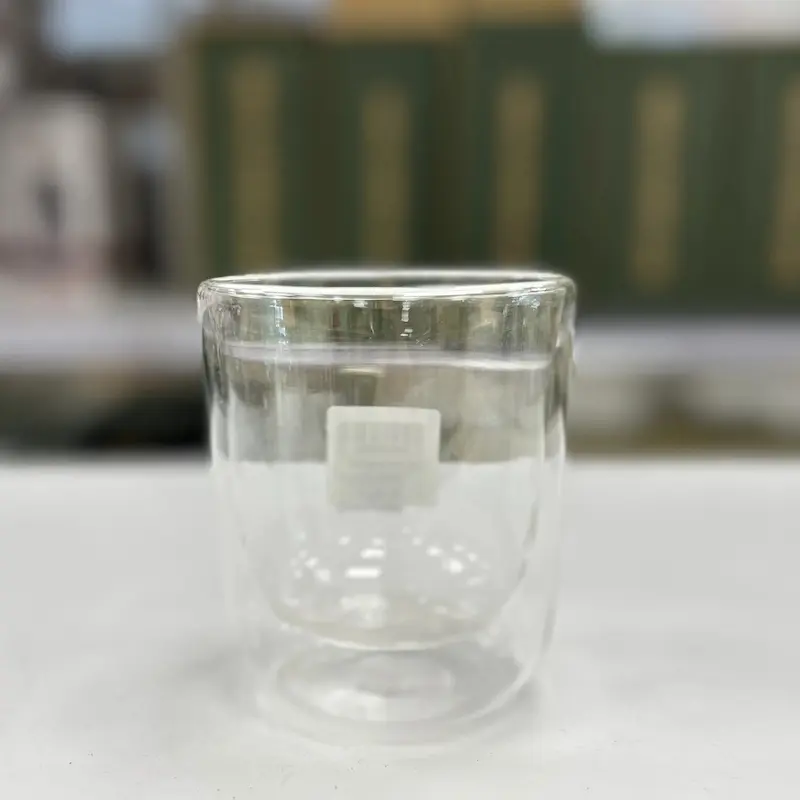 30-7963 - لیوان دوجداره شفاف ساده انتی شوک