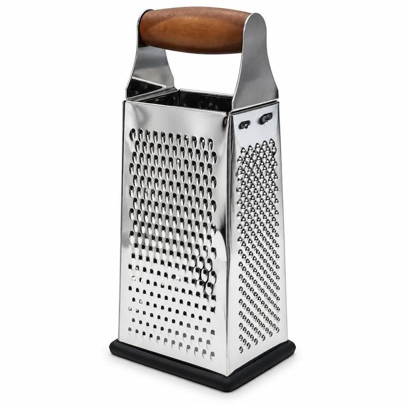 رنده 4 طرفه استیل دسته چوبی برند شنگیا