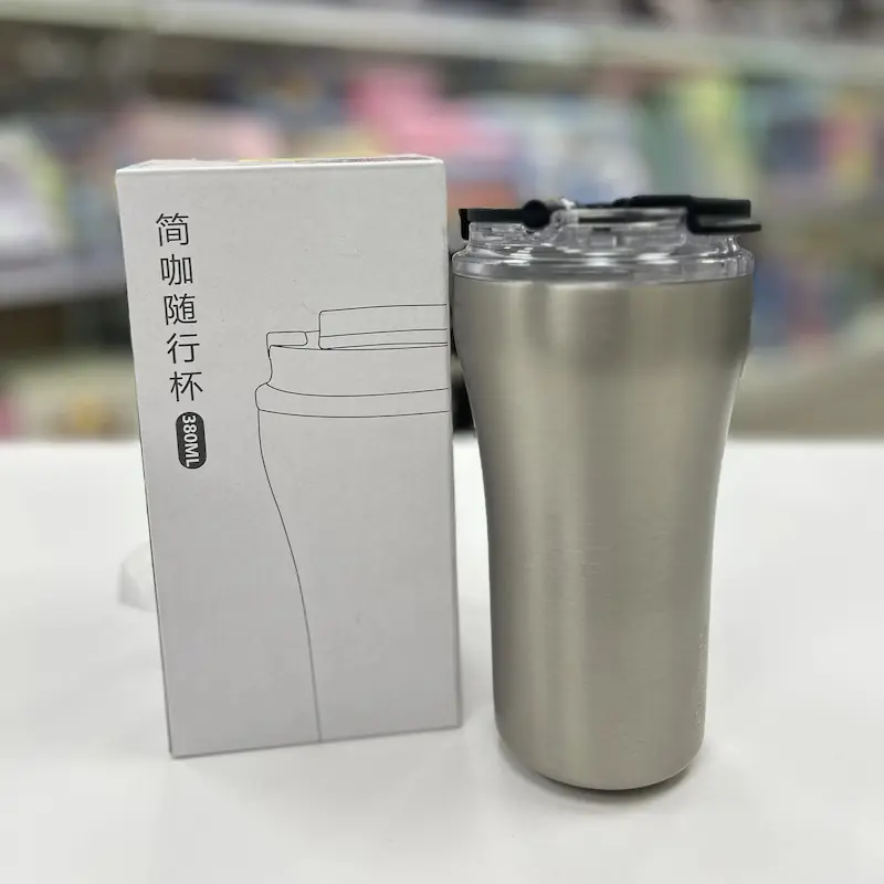 H-BW-1506 - تراول ماگ دوحالته گرم و سرد قابل حمل نی دار 380میل