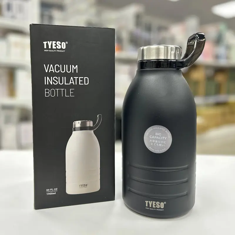 TS-8819 - تراول ماگ سفری مناسب چای و قهوه استیل دوجداره 1900میل