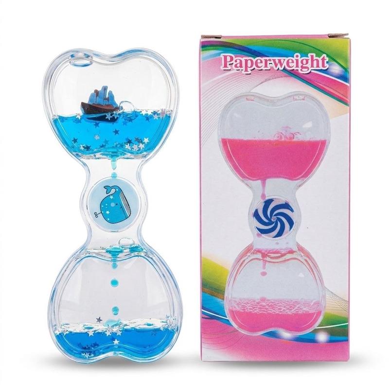 ساعت شنی دو طبقه قلبی مدل اکواریومی نماد نهنگ R021