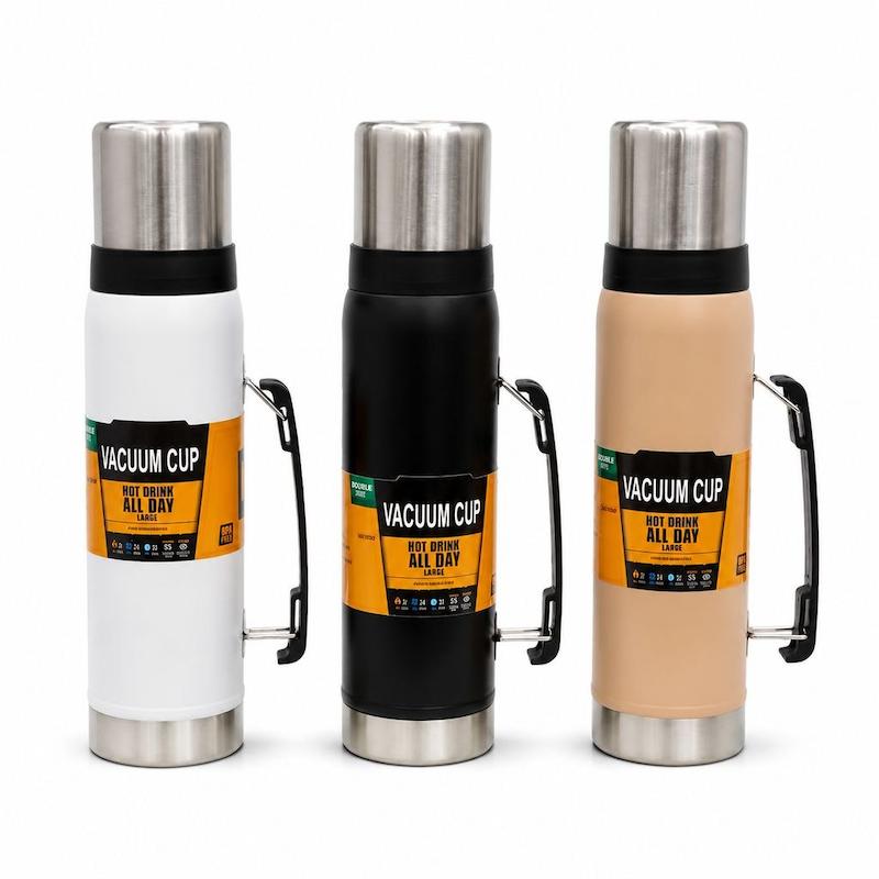 فلاسک1200ML دوازده ساعت نگهداری همراه با لیوان DWX-5184 