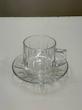 ست 12 عددی نعلبکی و فنجان بلوری برند DELI GLASS 