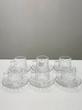 ست 12 عددی نعلبکی و فنجان بلوری برند DELI GLASS 