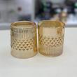 لیوان بژ با طراحی زیبا از برند DELI GLASS 