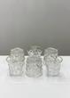 لیوان دفرمه با اشکال برجسته لبه طلایی برند DELI GLASS 
