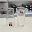 لیوان بلند شیار دار برند DELI GLASS