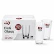 لیوان بلند شیار دار برند DELI GLASS