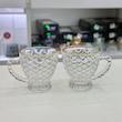 فنجان پولکی لبه طلایی برند DELI GLASS
