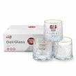 لیوان الماسی لبه طلایی برند DELI GLASS