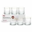 لیوان لوزی لبه طلایی برند DELI GLASS