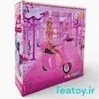 باربی دفا لوسی با اسکوتر صورتی 8206