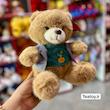 عروسک پولیشی خرس نشسته کت‌دار ۲۵ سانت سه رنگ کد ۸۲۱۷.۱۳