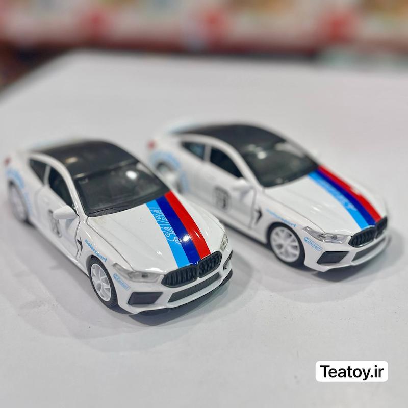 ماشین فلزی بی ام و BMW عقب‌کش موزیکال چراغ‌دار کد 21006