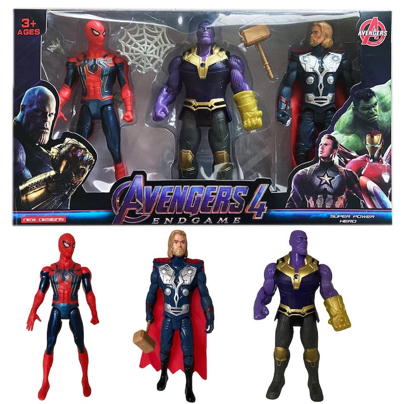 ست اکشن فیگور ۳ عددی انتقام‌جویان (اونجرز) مدل Endgame کد ۲۱۰۳