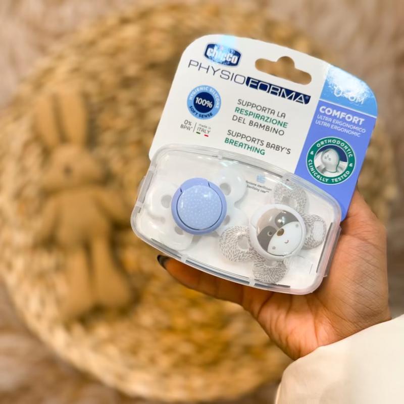 پستانک دو عددی 0-6 ماه چیکو اصل ایتالیا chicco physio forma