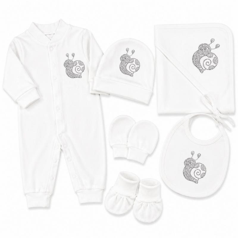 گیفت ست بیمارستانی نوزادی مادرکر mothercare طرح حلزون نقره ای
