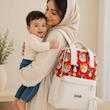 ساک کوله ای چرم نوزادی کوکالو طرح گربه های قرمز