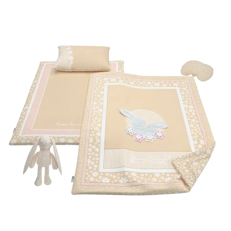 رختخواب چهار تکه نوزادی رزبرن فلاور بانی Flower Bunny