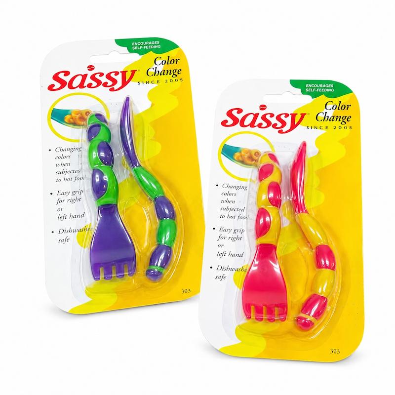 قاشق و چنگال حرارتی ساسی Sassy 